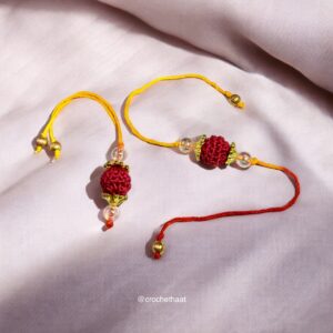 Crochet Rakhi for Bhai & Lumba for Bhabhi: A Charming Duo for a Special Bond