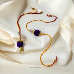 Crochet Rakhi for Bhai & Lumba for Bhabhi: A Charming Duo for a Special Bond